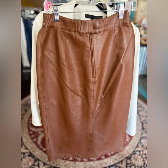 80s Leather 3 piece suit by Sandra Roth Ciao Sport Lambskin Size 4/6 EUC Vintage - Picture 8 of 12